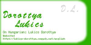 dorottya lukics business card